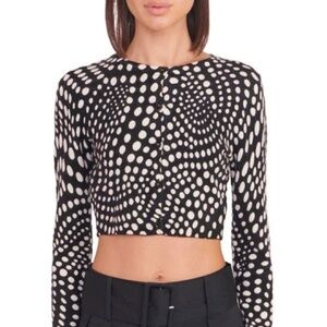 STAUD Merino Wool Deanna Cardigan